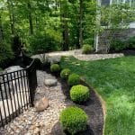 Bark Mulch Installation Bordering A Lawn By GroundSmith