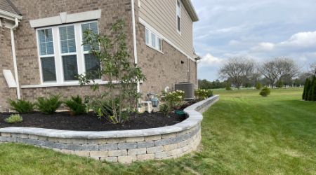 retaining wall installation